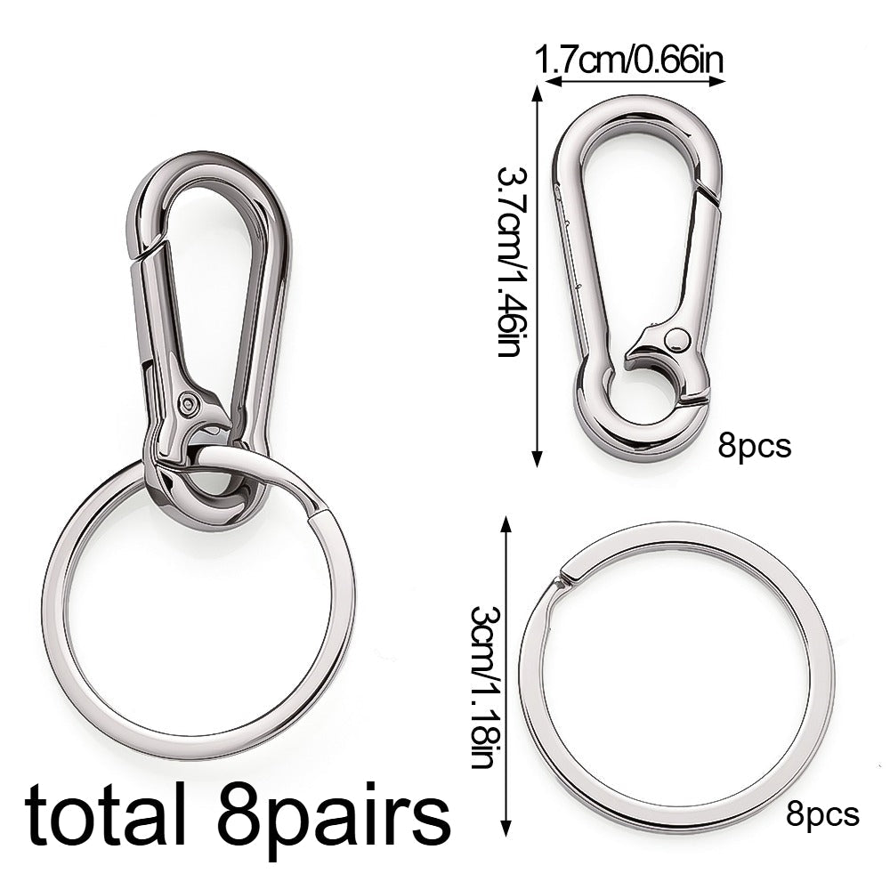 Zinc Alloy Metal Keychain Set
