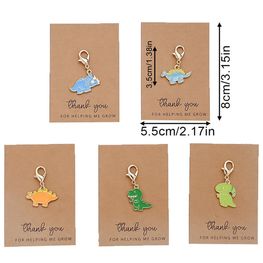5/10-Set Multicolor Animal & Dinosaur Keychain Gift Set