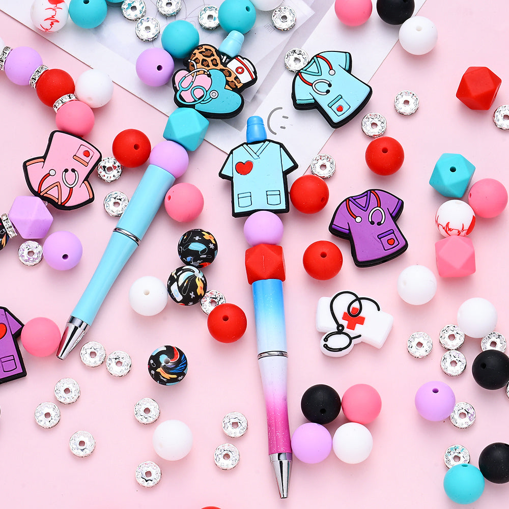 Medical Theme Silicone Beads