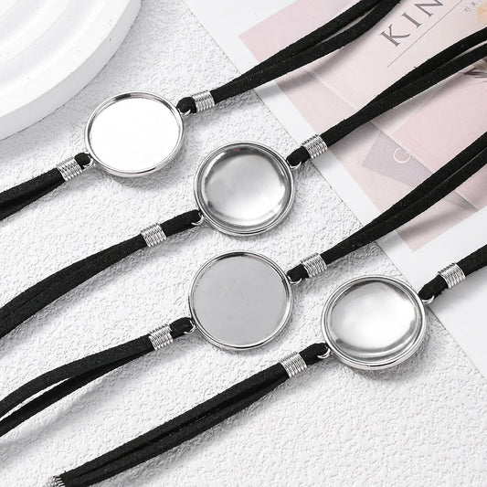20/32PCS 20mm PU Leather Bracelet Blanks for DIY Jewelry