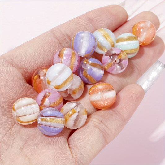 Glacier Acrylic Round Beads