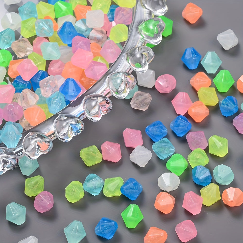 Luminous Rhombus Acrylic Beads