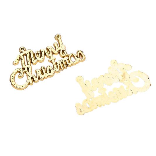 Merry Christmas Acrylic Pendant Charms