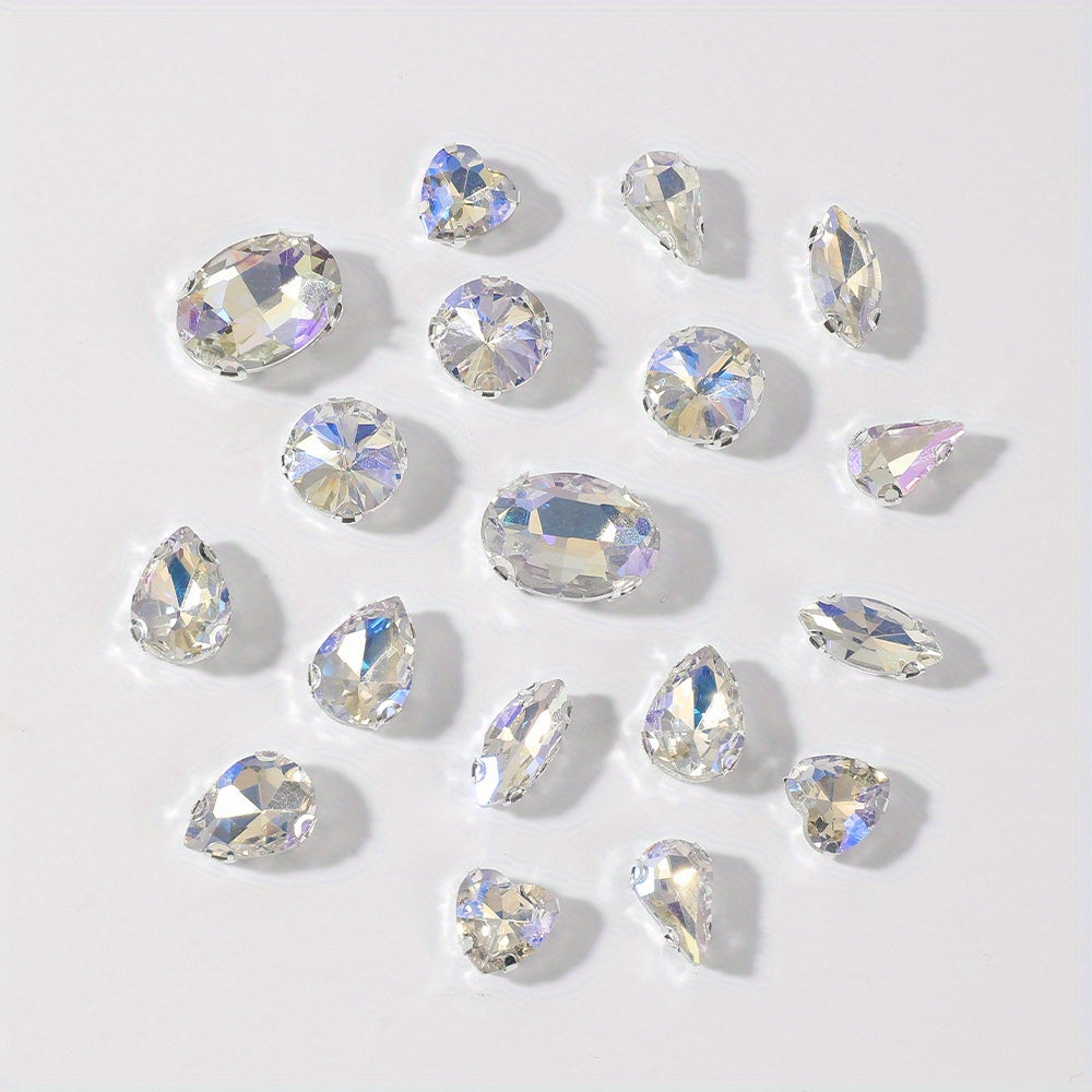 Glass Claw Rhinestones Patches