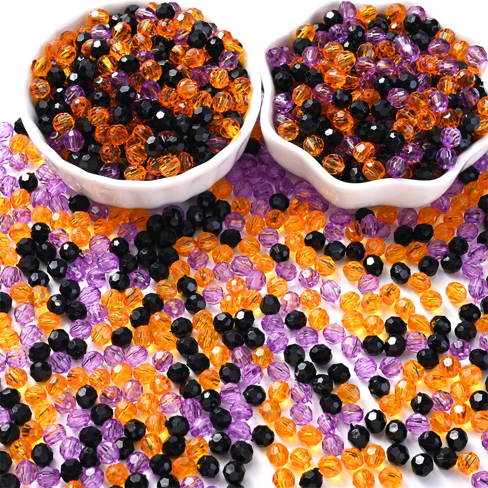 Halloween Faceted Acrylic Beads