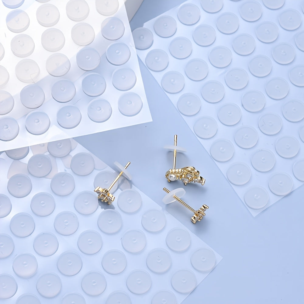 20PCS 7mm White Sheet Earring Backs