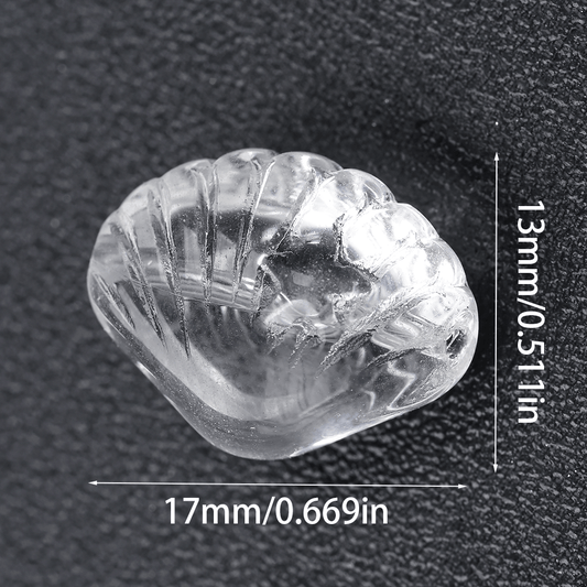 Transparent Shell Glass Beads