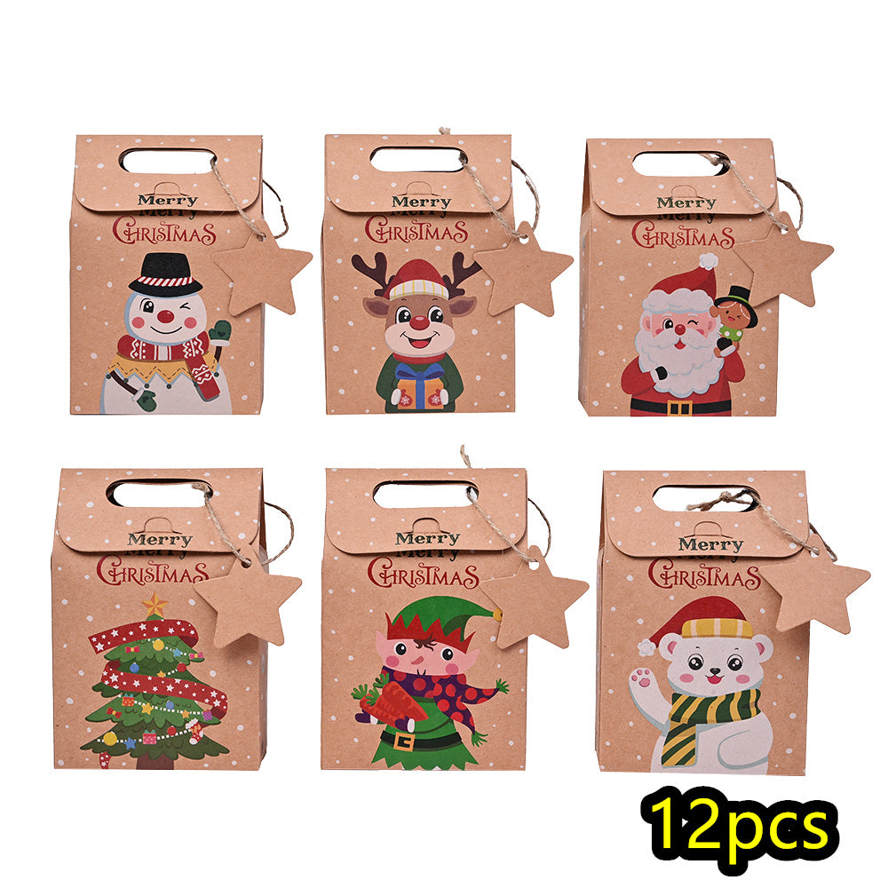 Christmas Kraft Paper Gift Boxes