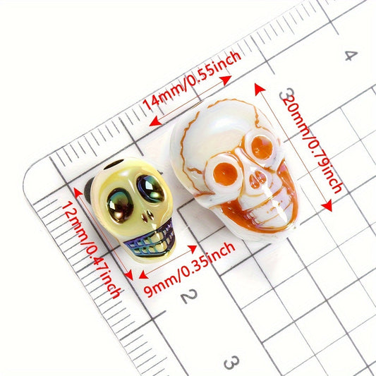Skull Shaped Acrylic Beads