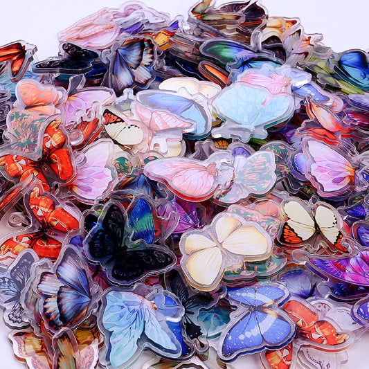 Colorful Butterfly Acrylic Flatback Embellishments