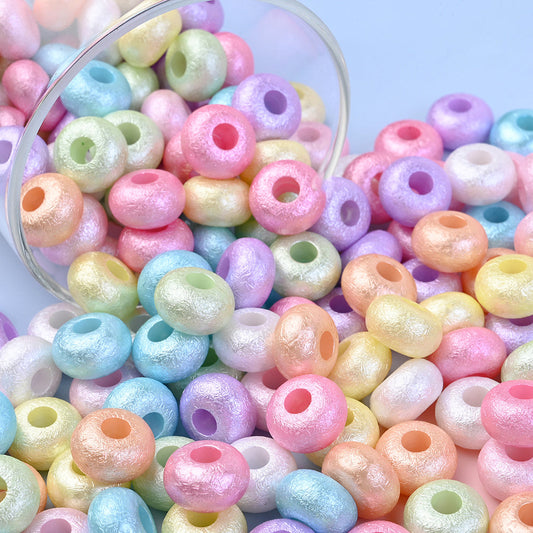 Acrylic Large Hole Wrinkle Beads