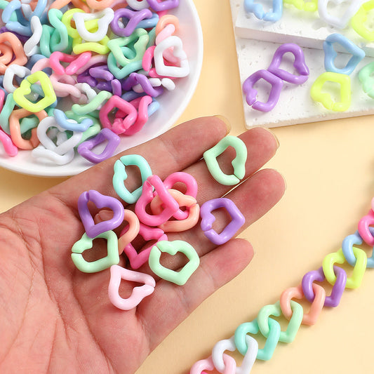Heart Acrylic Linking Rings