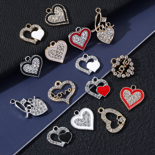 Valentine’s Day Heart Alloy Pendants