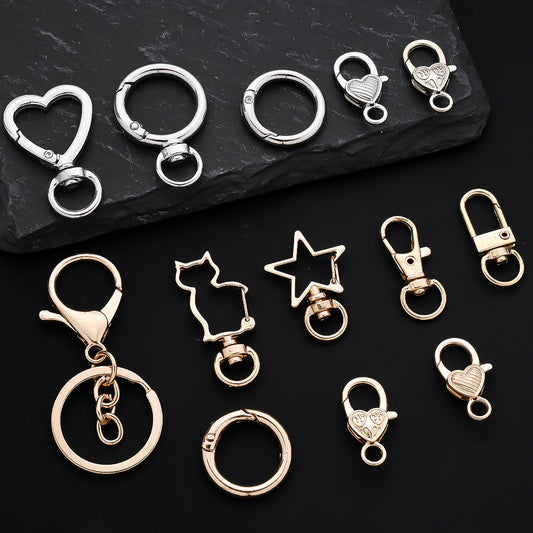 Golden & Silver Keychain Clasp Set