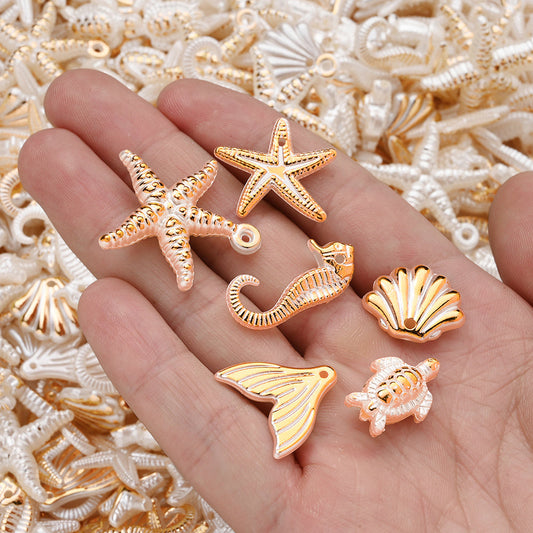 Bohemian Marine Animal Acrylic Pendant Charms