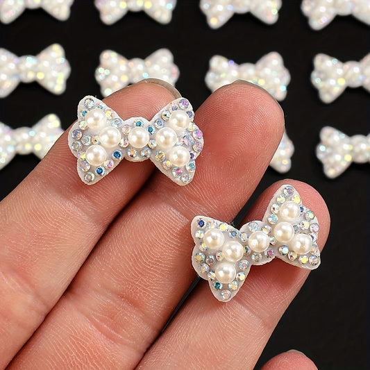 Rhinestone Bow Patches