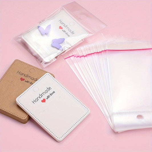 Handmade With Love Earring Display Cards