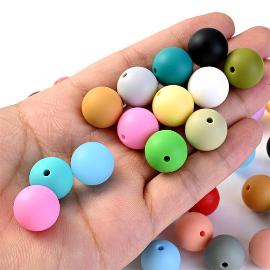 12 mm Round Silicone Beads