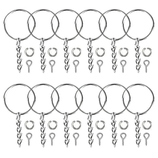 120/250-Piece DIY Keychain Making Supplies Set