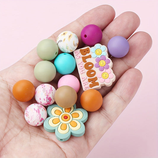 Flower Silicone Spacer Beads
