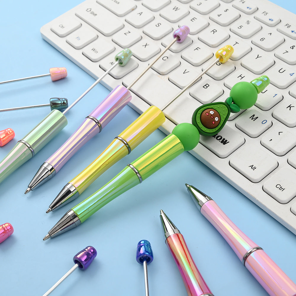 10-Piece 15 cm Beaded Ballpoint Pens
