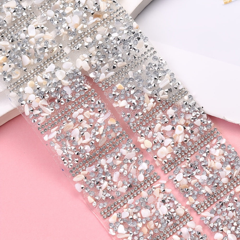 14PCS 40×30mm Self-Adhesive Decorative Gravel Embellishment Set