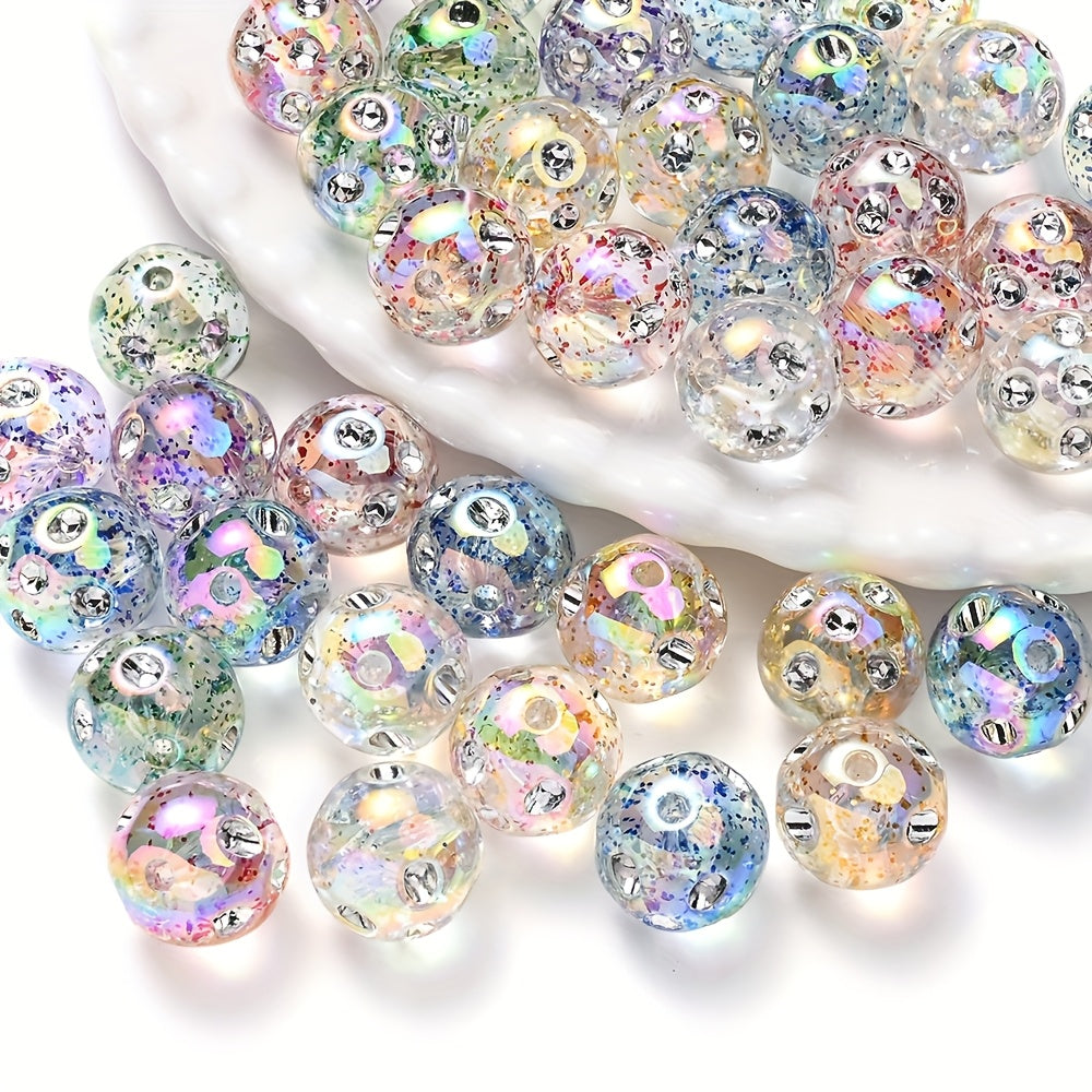 10PCS 16mm Acrylic Spacer Bead Set