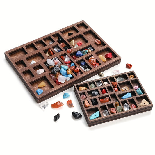 Mini Vintage Wooden Jewelry Display Stand