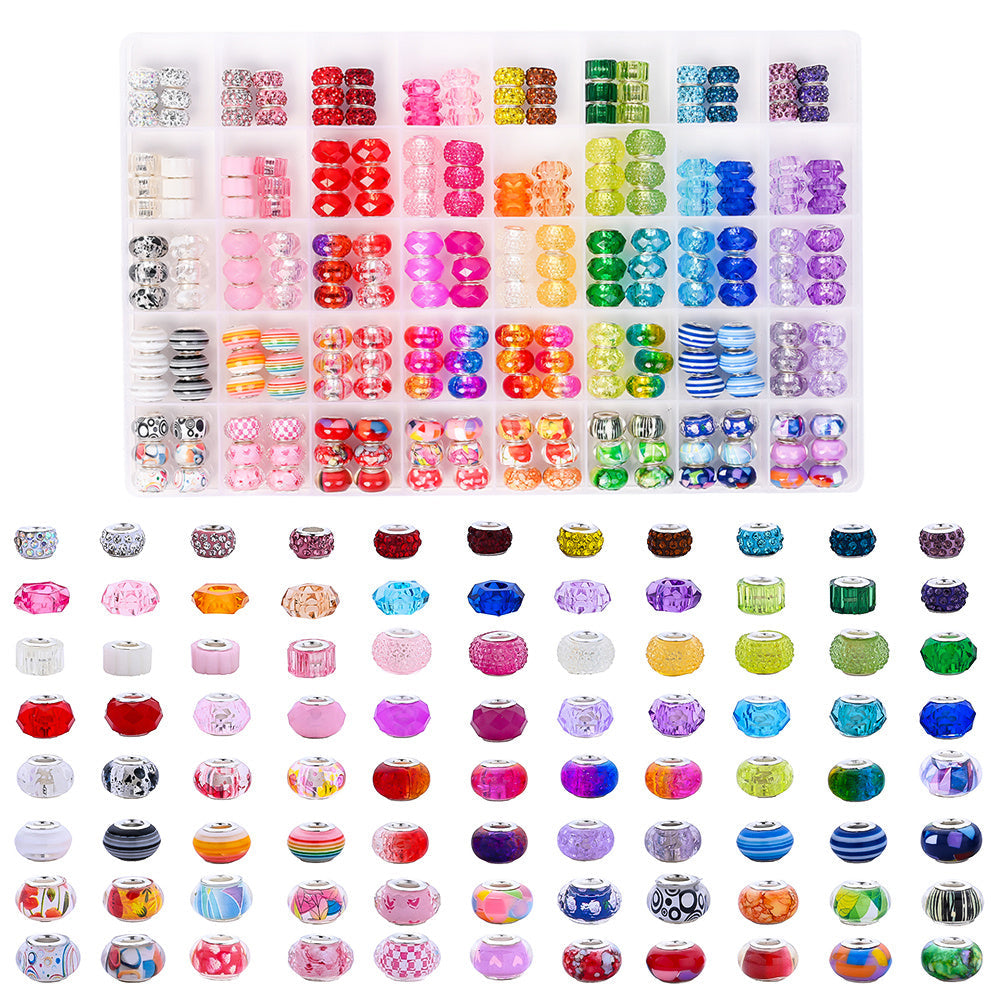Resin Big Hole Beads Set