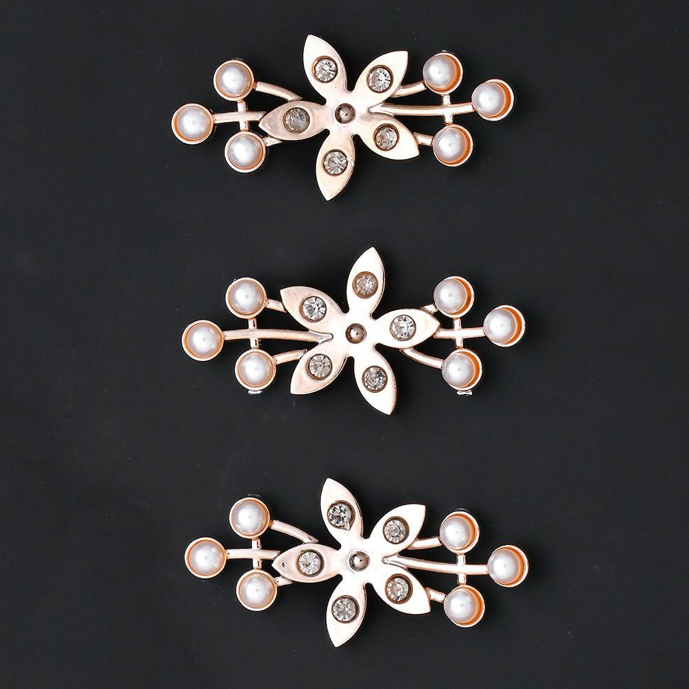 25x44 mm Rose Gold Pearl Plastic Patches