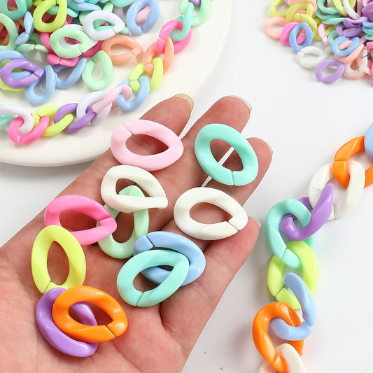 Solid Color Acrylic Chain Clasps