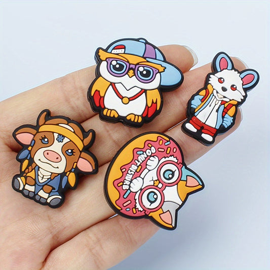 Silicone Owl and Fox Focus Spacer Beads