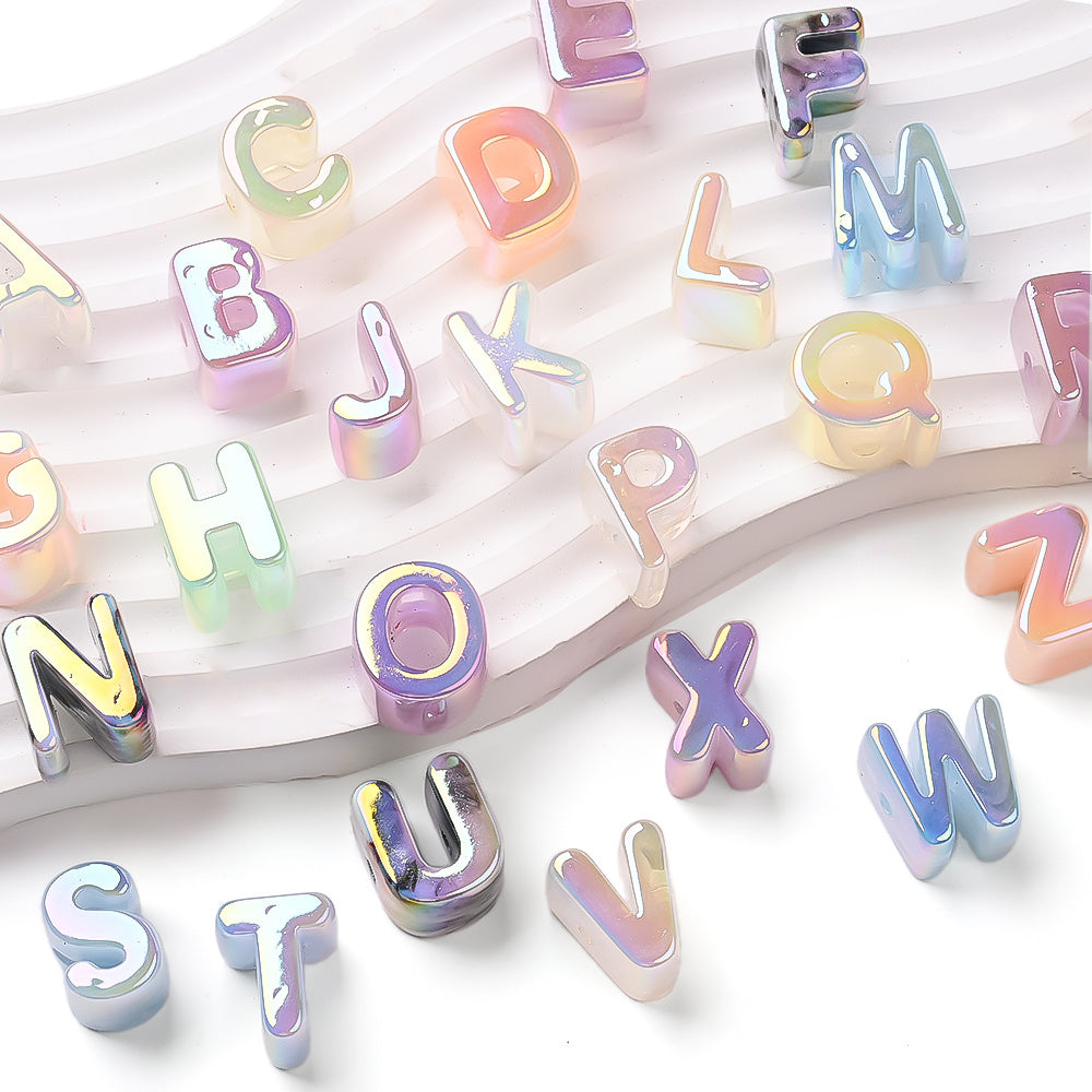 18x21 mm Acrylic Letter Beads