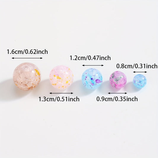 Colorful Dot Acrylic Bubble Beads