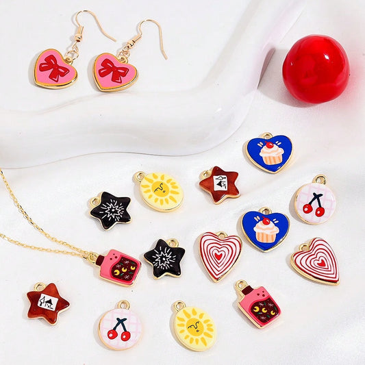 Vintage Enamel Fairy Tale Charms