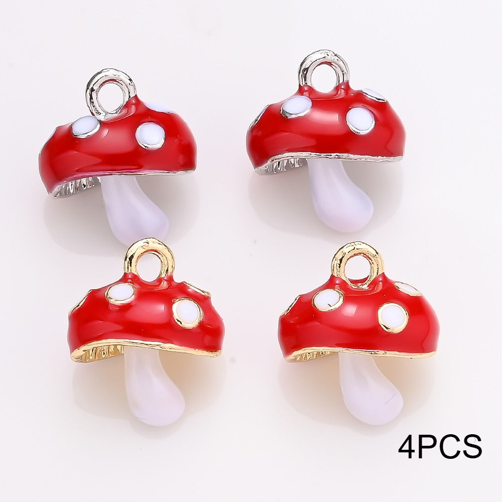 Alloy Mushroom Pendants