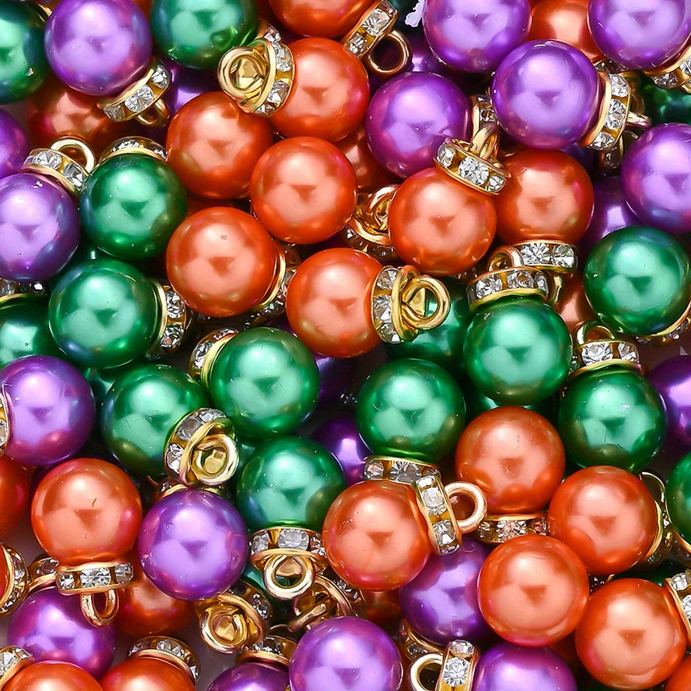 Halloween Acrylic Pearl Charm Set