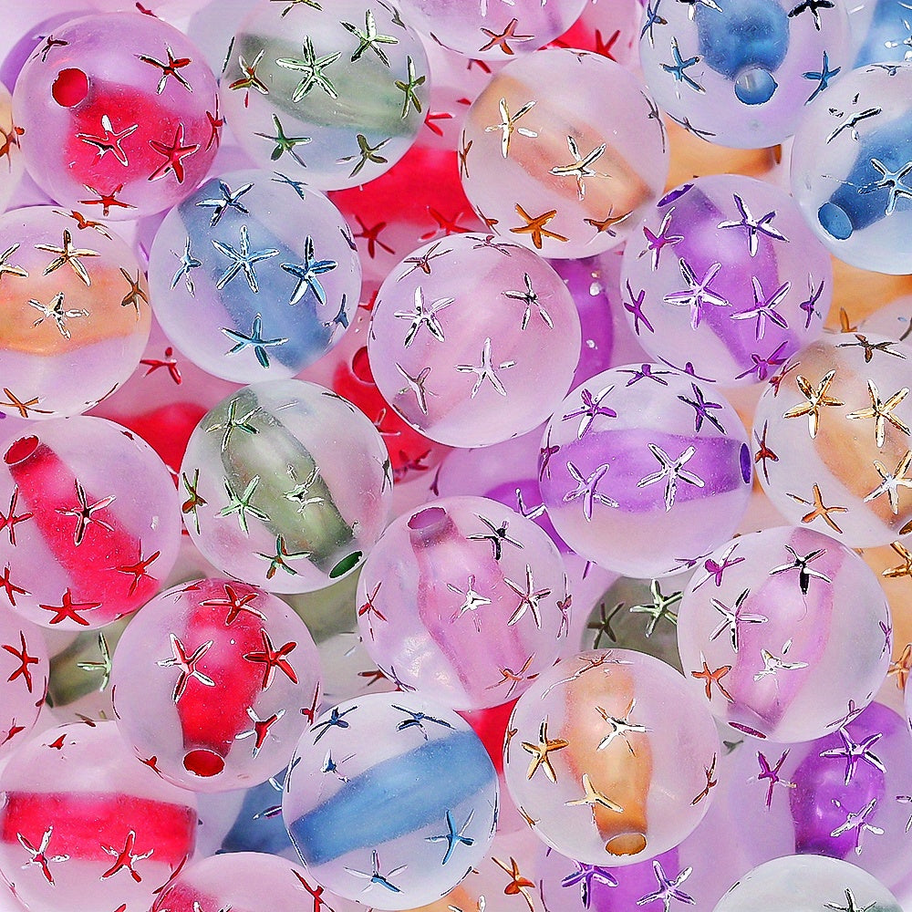 Starfish Heart Acrylic Beads