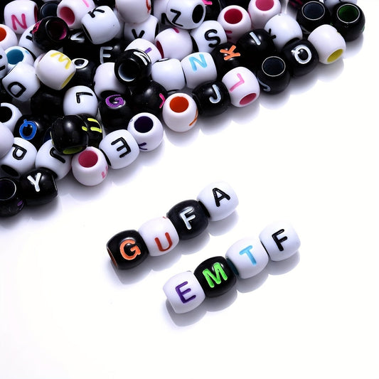 Colored Letter Acrylic Beads