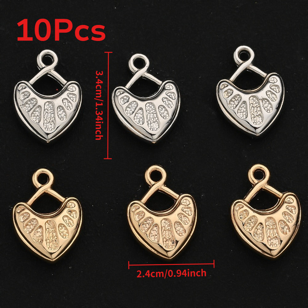 10/20PCS CCB Peach Heart Pendant Set