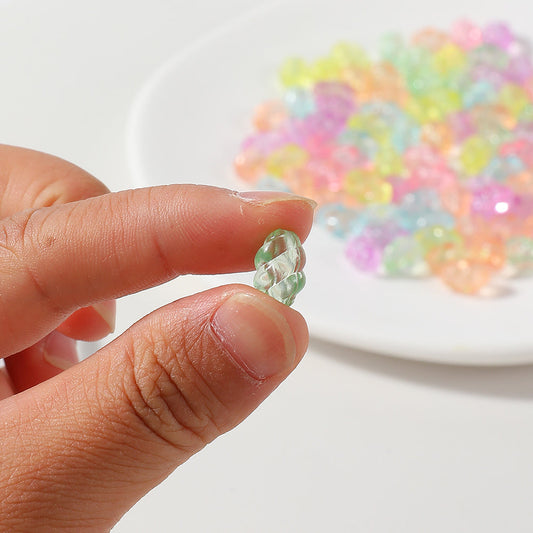 Transparent Oval Acrylic Beads