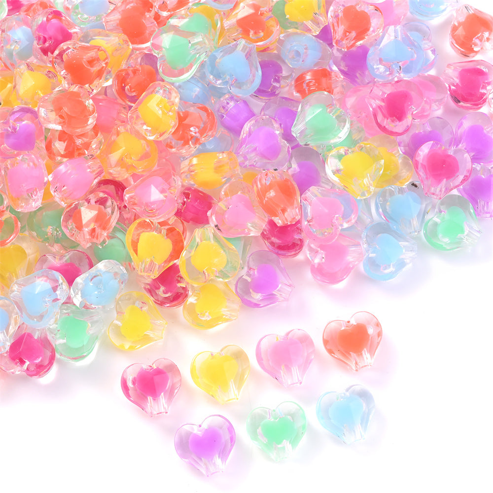 Acrylic Sweet Love AB Beads