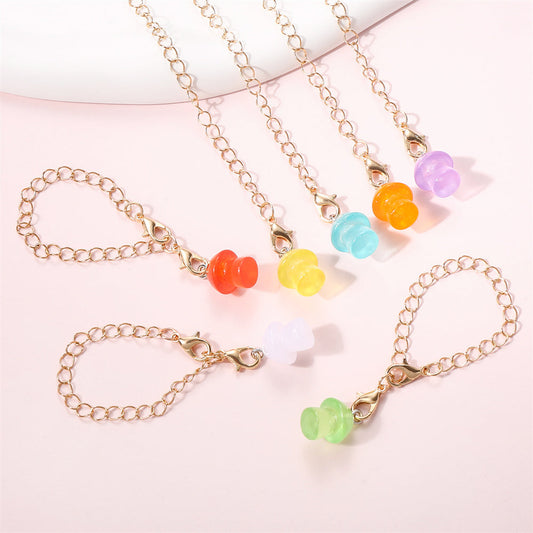 Mini Mushroom Stone Pendant Charms