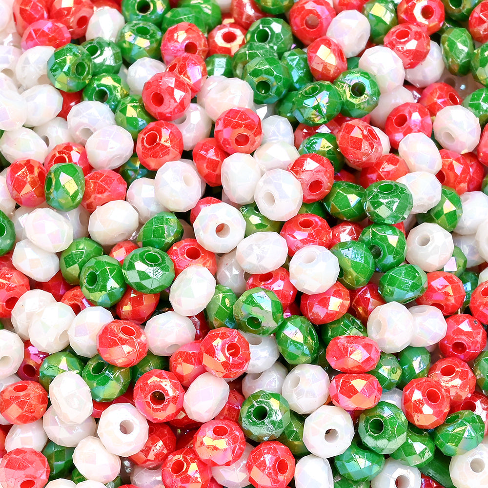 Christmas Acrylic Wheel Beads