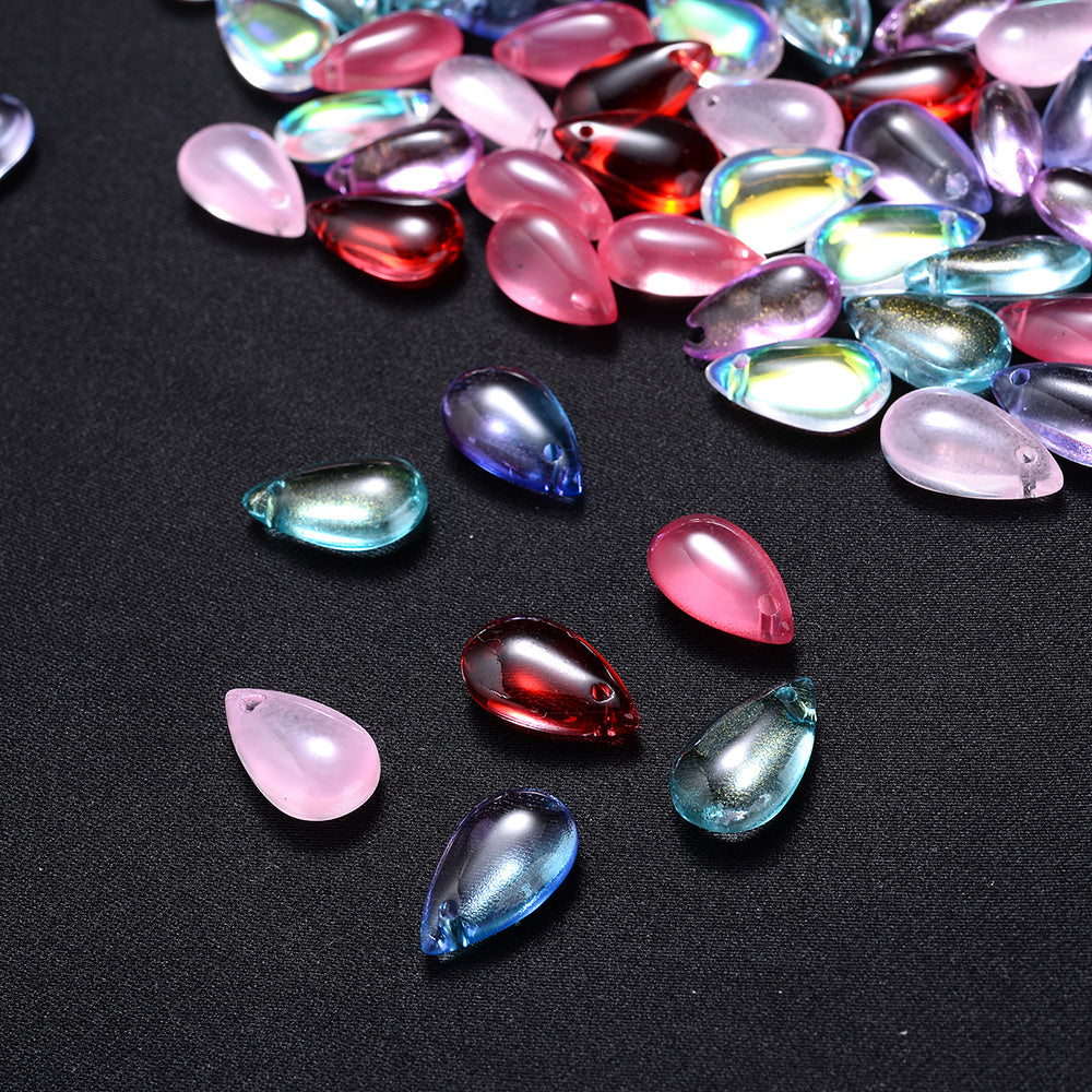 Mixed Water Drop Glass Beads