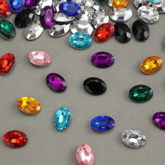 Color Oval Acrylic Patches
