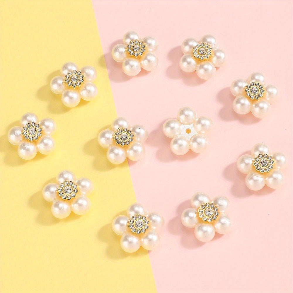 20 mm Five-Petal Flower Acrylic Patches