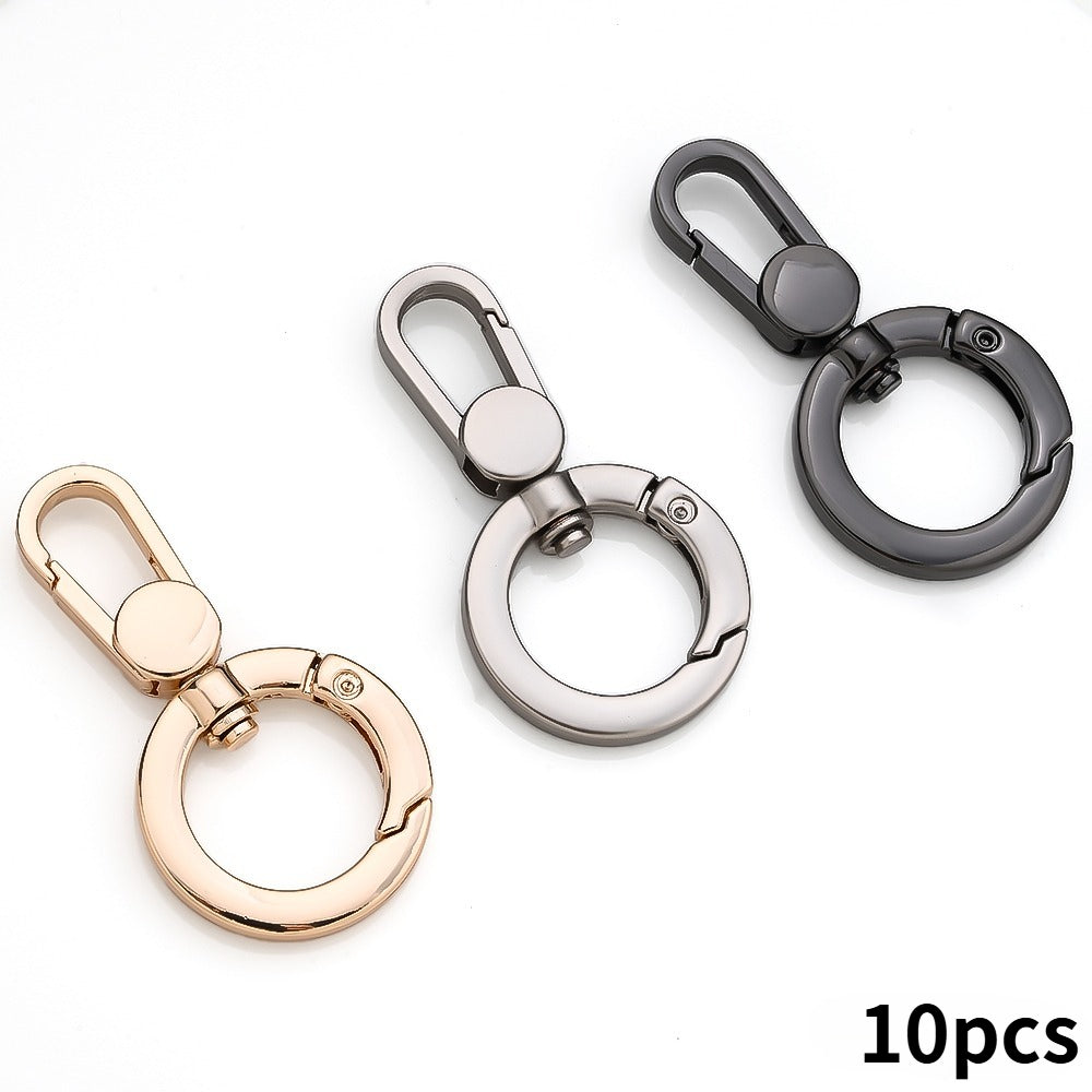 10PCS Swivel Snap O-Ring Keychain Clasp Set