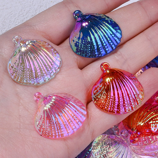 Mixed Color Shell Acrylic Pendants