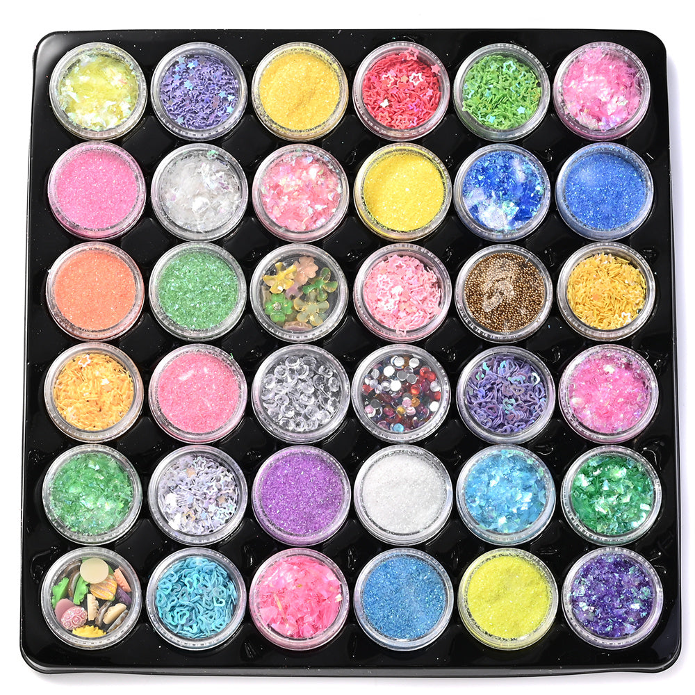36-Compartment Jewelry Making Bead and Embellishment Kit